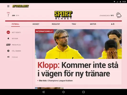 Aftonbladet android App screenshot 6